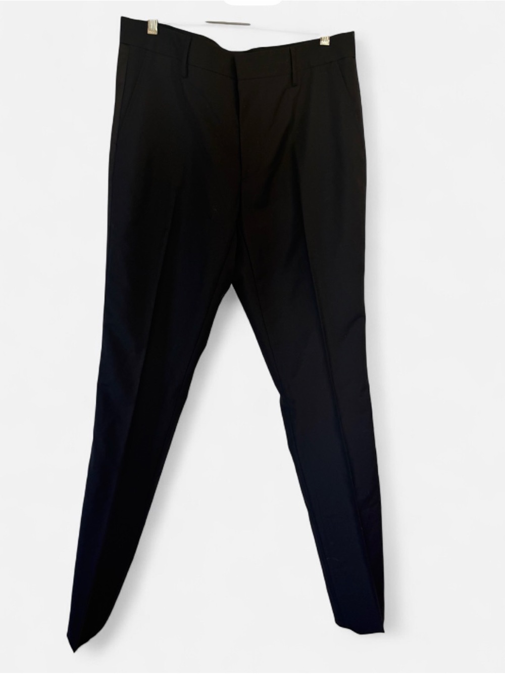 NWT Burberry Uniform Black Wool Mohair Tuxedo Trousers Size 40 US